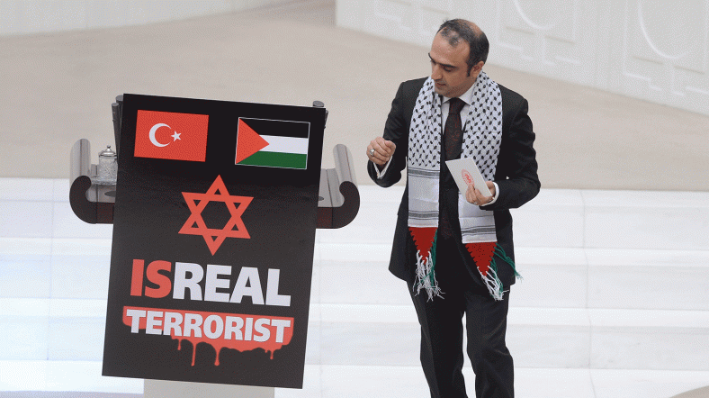 Meclis'te İsrail protestosu