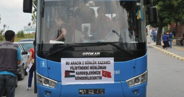 Esnaftan Gazze'ye yardım