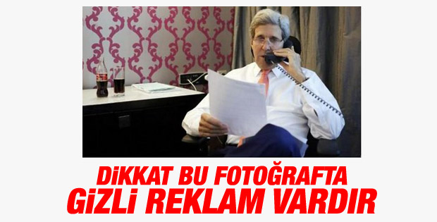 Kerry Netanyahu ile konuşurken Coca Cola içti