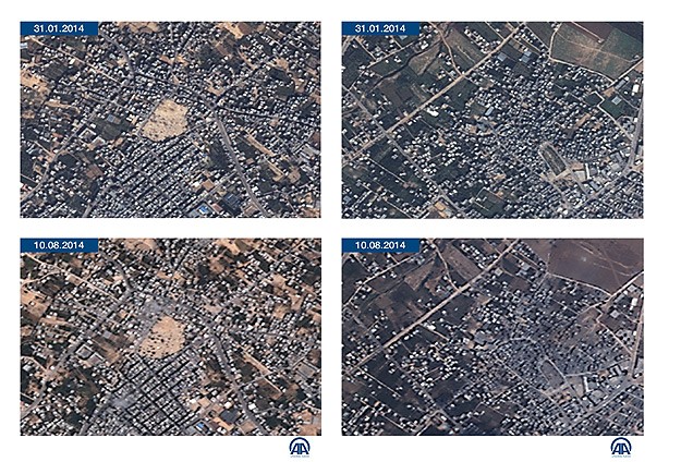 Gazze yıkımını GÖKTÜRK-2 gözler önüne serdi