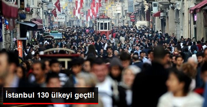 İstanbul'un Nüfusu 130 Ülkeyi Geçti