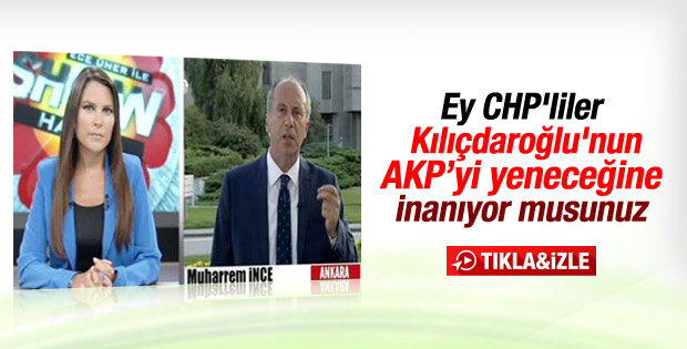 Muharrem İnce: Ben yenilmekten bıktım İZLE