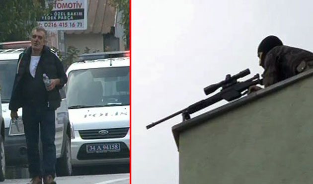 Ümraniye'de polisin silahını alan şahıs dehşet saçtı