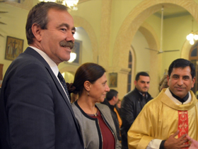 HDP'lilerden Kilisede yılbaşı kutlaması