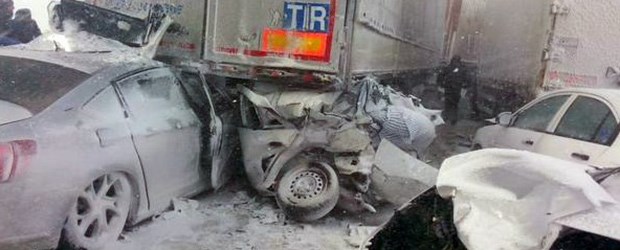 TEM'de Korkunç Kaza