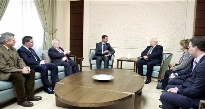 Esed Fransız Heyetiyle Görüştü