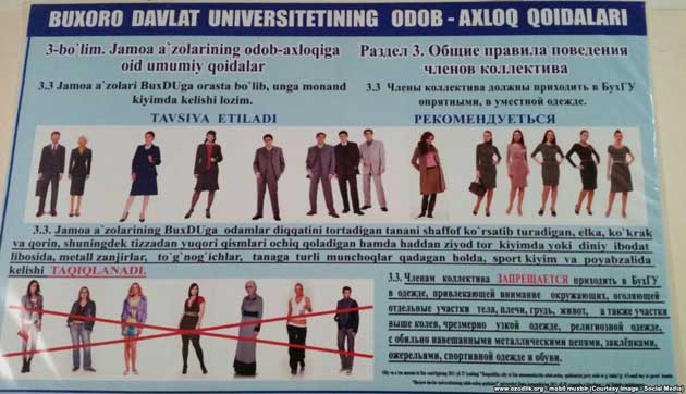 Özbekistan'da Başörtüsü Yasağından Sonra Kravat Zorunluluğu