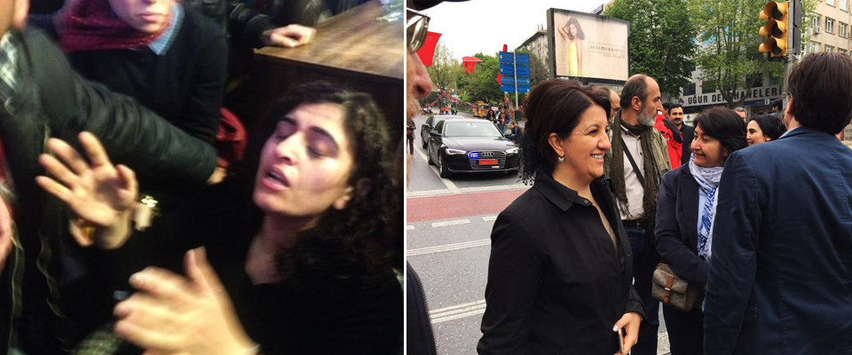 Makam aracıyla geldi biber gazı yedi