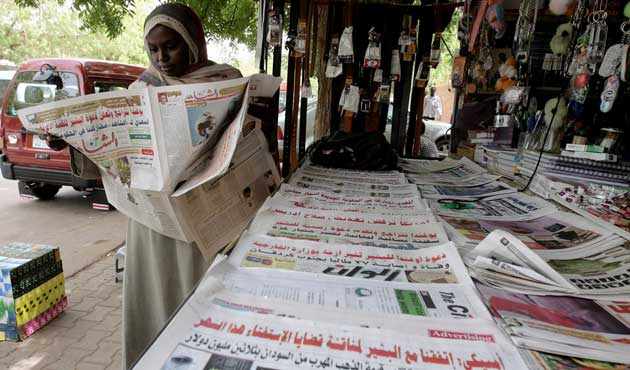 Sudanlı Gazeteciler Greve Gitti