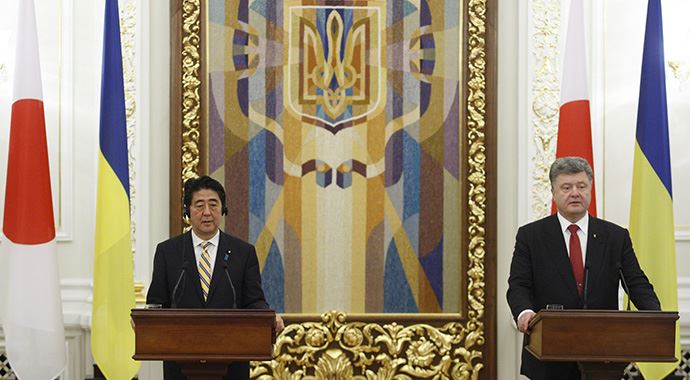 Japonya Başbakanı Şinzo Abe Ukrayna'da