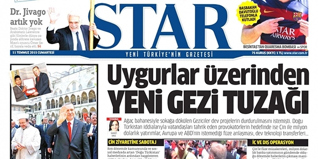 Star'a Göre Çin'i Hedef alan Saldırılar yeni 'GeziTuzağı'ymış!