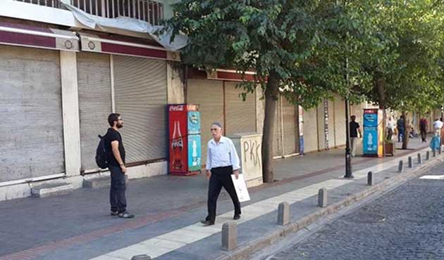 DBP Çağrı Yaptı, Diyarbakır'da Kepenkler Açılmadı