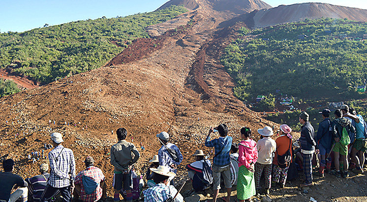 Myanmar'da Heyelan Felaketi