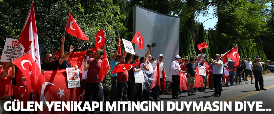 SESİ BASTIRSIN DİYE ÇİM BİÇME MAKİNELERİNİ ÇALIŞTIRDILAR