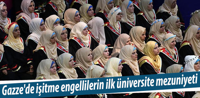 Gazze'de işitme Engelliler Mezun Oldu