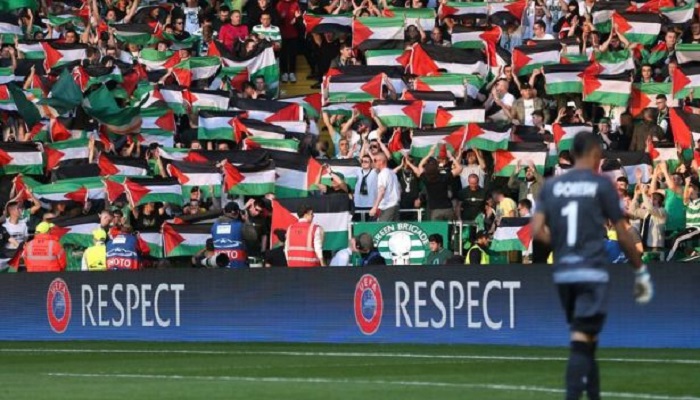Celtic Taraftarları, İsrail Takımını Filistin Bayraklarıyla Karşıladı