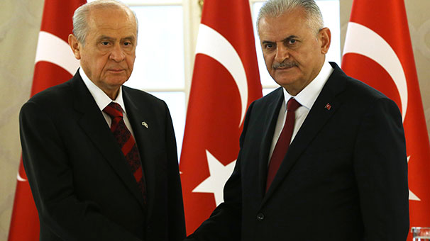 Başbakan Yıldırım-Bahçeli Görüşmesi Başladı