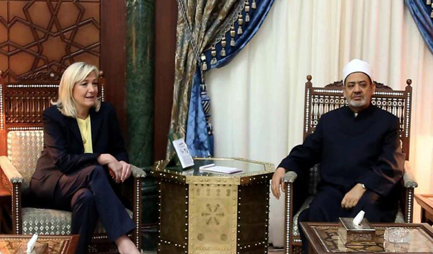 Le Pen'in Lübnan Müftüsüyle Başörtüsü Krizi