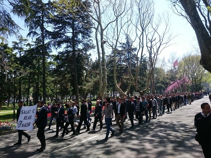 İstanbul Üniversitesi'nde 'Kutlu Doğum' Yürüyüşü