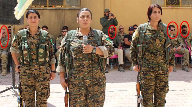 ABD Askerleri YPG'lilerin Yemin Törenine Katıldı!