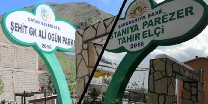 Kayyım Tahir Elçi Parkı'nın Adını Değiştirdi