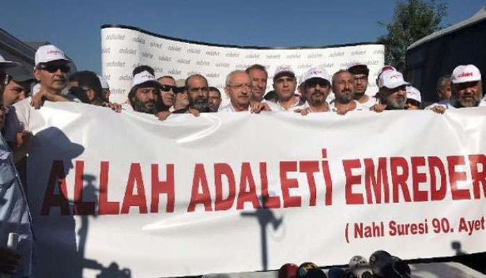 Gezici  Anti Kapitalist Müslümanlar  Sözde Adalet Yürüyüşü'nde