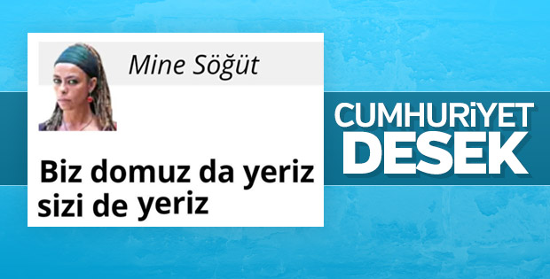 Cumhuriyet Yazarı: Domuz Eti Yeriz...