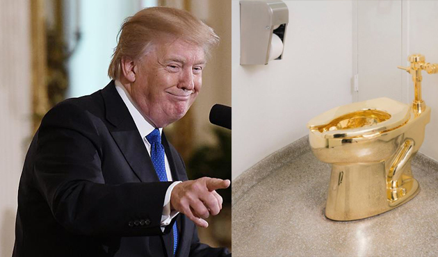 Trump'a Altın Klozet Teklifi