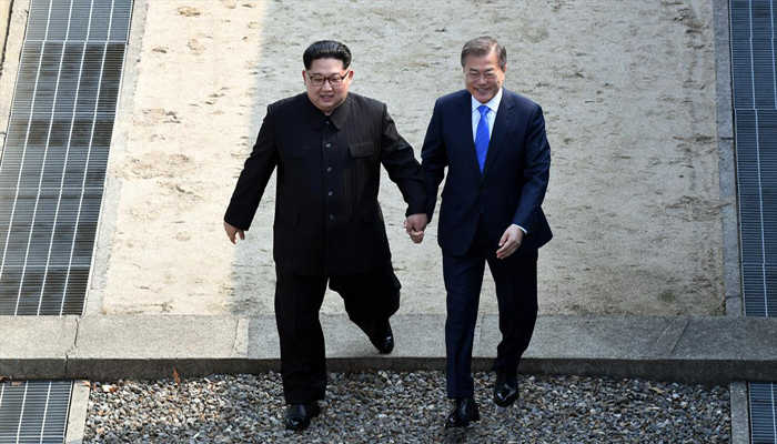 Kuzey Kore ve Güney Kore Liderleri Bir Araya Geldi