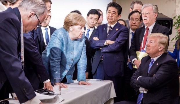 G-7 Zirvesine Damga Vuran Fotoğraf