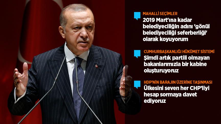 Erdoğan'dan  Cumhur İttifakı Açıklaması