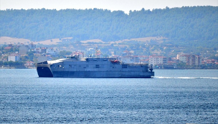 ABD Askeri Gemisi  Çanakkale Boğazından Geçti!
