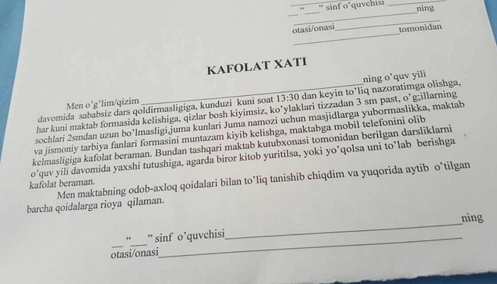Özbekistan’da  28 Şubat Dönemi Yaşanıyor !
