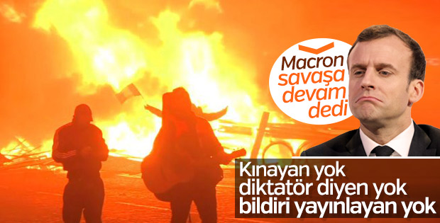 Fransa Yangın Yeri Dünya 3 Maymunu Oynuyor