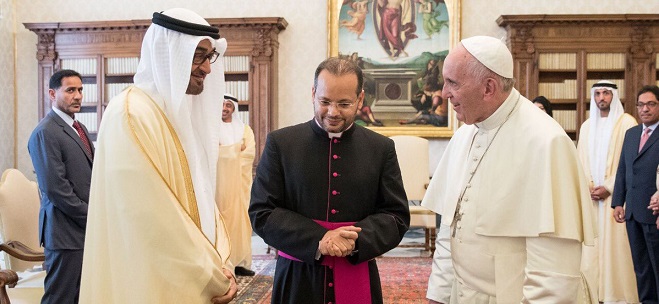 BAE'nin Papa Daveti; Dinler Arası Diyalog