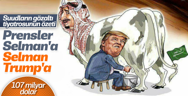 Trump Suud'u Böyle Sağıyor