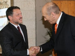 Olmert,Sadık Dostu Ürdün Kralı Abdullah'ın Yanında