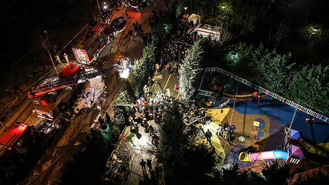 İstanbul'da Askeri Helikopter Düştü