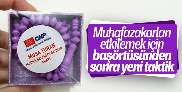 CHP Tespih Dağıttı