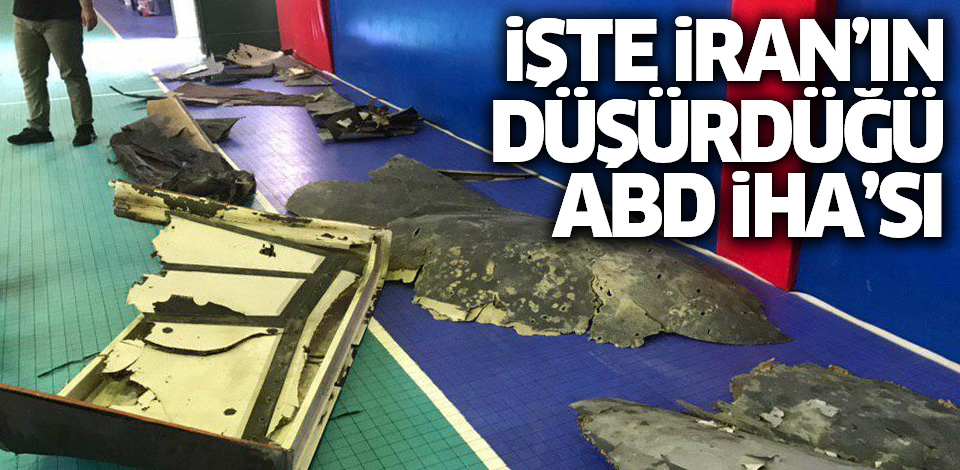 İran Vurduğu ABD İHA'sına ait  Fotoğraflar Yayınladı