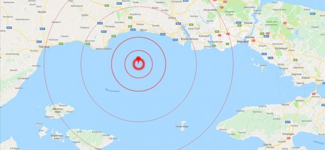 İstanbul'da 5,8 Büyüklüğünde Deprem