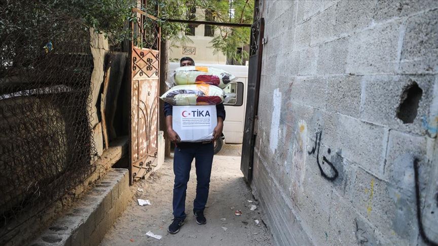 TİKA'dan  Gazze'deki 1100 Aileye Yardım