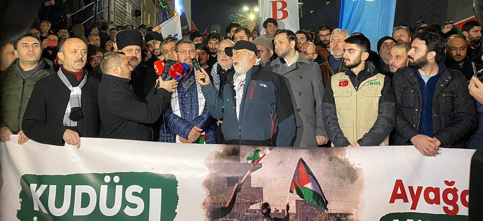 Hamas Sözcüsü İstanbul'daki Eyleme Katıldı