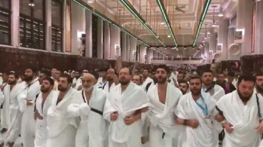 AGD'nin  Umresinde Aksa'ya Destek Sloganları (VİDEO)