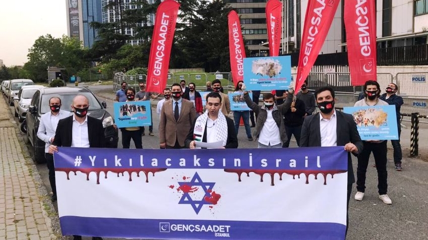 İstanbul'da İsrail Protestosu