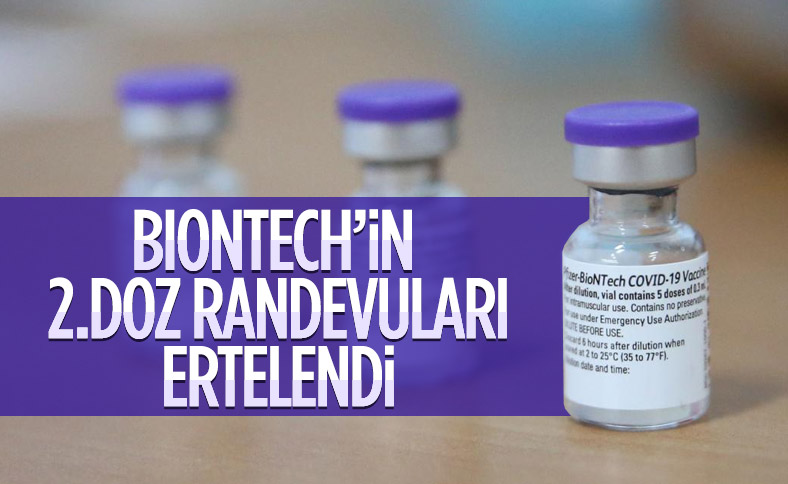 Biontech ikinci Doz Aşılara Erteleme