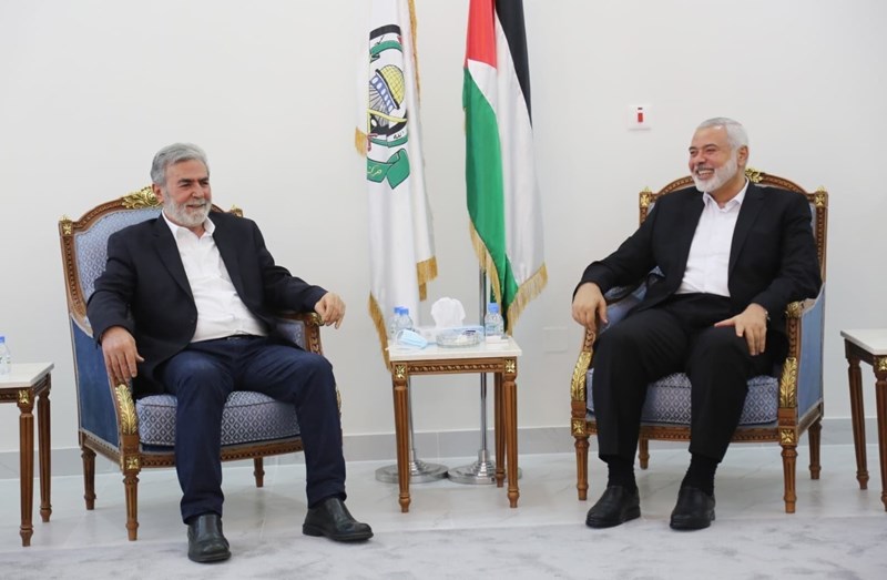 Haniye ve El Nehle  Beyrut'ta Bir Araya Geldi