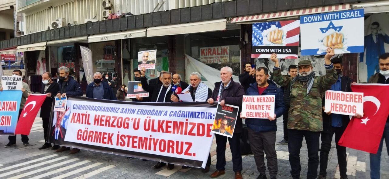 Ankara’da Siyonist Cumhurbaşkanının Türkiye'ye Gelişi Prptesto Edildi