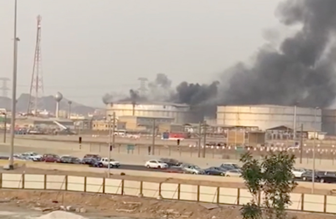 Aramco Petrol Tesislerine Husi Saldırsı