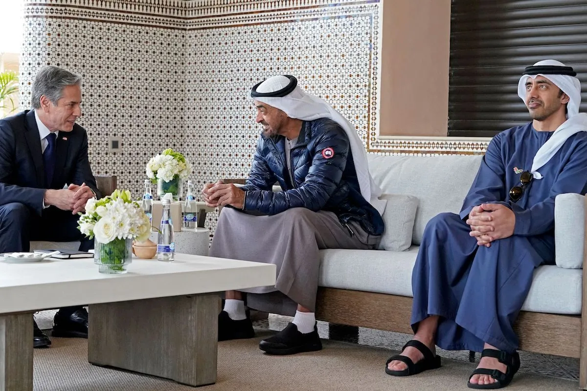 ABD Dışişleri Bakanı Antony Blinken Muhammed bin Zayed  İle Görüştü